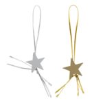 Gelukspoppetje Ster goud/zilver plat (2,5cm) - Afbeelding 2