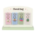 Sleutelhangers op display: Kleurrijke insecten: Bij, Vlinder, Mot & Kever (4cm)