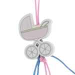 Gelukspoppetje Kinderwagen plat (3cm)