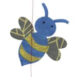 Slinger "Bij" van lokta-papier (180cm) - Afbeelding 2