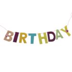 Slinger "Happy Birthday" van lokta-papier (100cm - Afbeelding 2