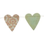 Slinger "Hartjes pastel " van lokta-papier (100cm) - Afbeelding 2