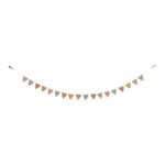 Slinger "Hartjes pastel " van lokta-papier (100cm)