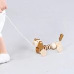 Houten Trekfiguur teckel/hond (28x8x10cm) - Afbeelding 3