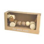 Houten Trekfiguur teckel/hond (28x8x10cm) - Afbeelding 2