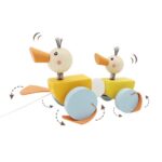 Houten Trekfiguur Eend (18x8x12cm)