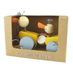 Houten Trekfiguur Eend (18x8x12cm) - Afbeelding 2