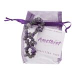 Amethist armband in organza zakje (9x7cm) - Afbeelding 3