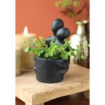 Embrace Pot voor plant zwart (10,4x9,2x15,7cm) - Afbeelding 2