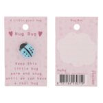 Hug Bug "A little glass bug" op kaart (9x5,5cm) - Afbeelding 3