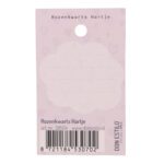 Rozenkwarts hartje "Heel veel liefde" op kaart (9x5,5cm) - Afbeelding 3