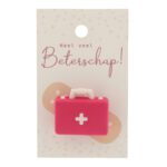 Beterschap "Heel veel beterschap" op kaart (9x5,5cm)