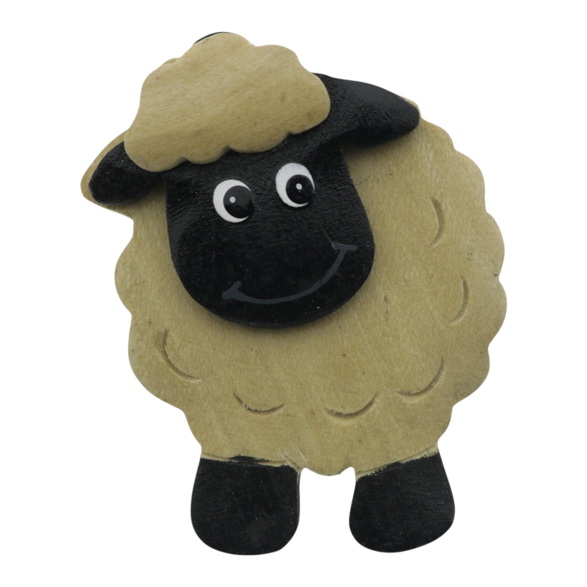 60005-Magneet-zwart-schaap-hout-4x6cm-3 Magneet Zwart-schaap hout (4x6cm) - Afbeelding 1