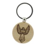 Sleutelhanger "Engel" beukenhout (4cm)