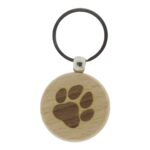 Sleutelhanger "Honden-poot" beukenhout (4cm)