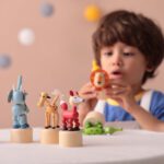 Houten drukdieren dierentuin (ass.) - Afbeelding 4