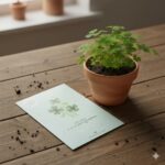 Tray met kerstboom en geluksklavers - Afbeelding 3