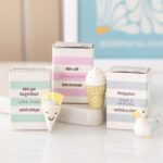 Keramieken Meeuw, ijs en patatje in luciferdoosje (6x3x4cm) - Afbeelding 2