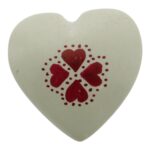 Speksteen Hart "Love" rood/wit (3cm) - Afbeelding 6