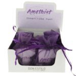 Amethist armband in organza zakje (9x7cm) - Afbeelding 2