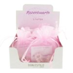 Rozenkwarts armband in organza zakje (9x7cm) - Afbeelding 2