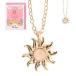 Ketting "Zon" in cadeaukaart (16,5x12cm)