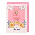 Ketting "Zon" in cadeaukaart (16,5x12cm) - Afbeelding 3