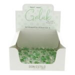 Geluksmuntje Klavertje 4 klaver vorm (2,5cm) - Afbeelding 2