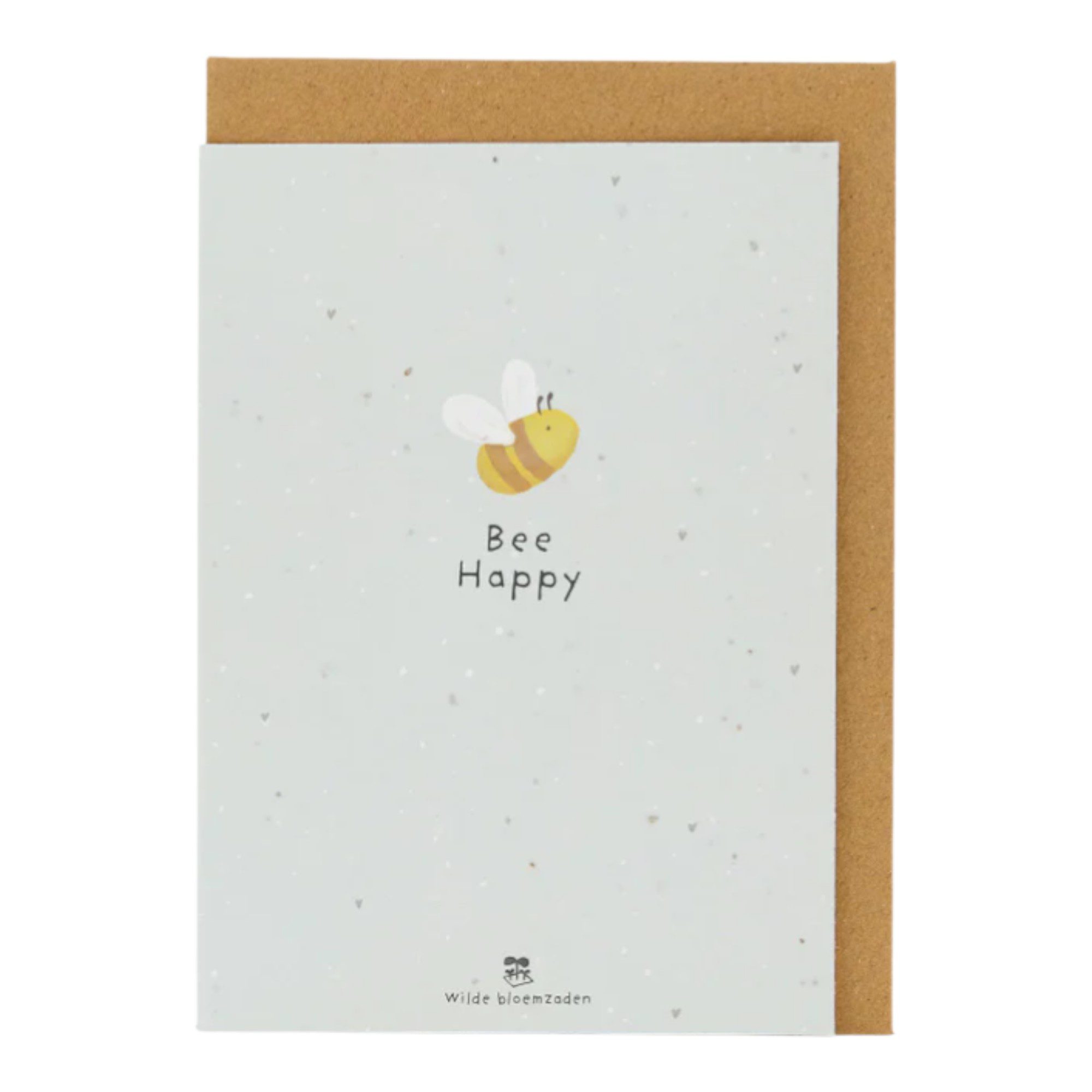 Amazon_Komplimente_Grusskarten_Freisteller_BeeHappy_NL Bee happy, plantbare wenskaart - Afbeelding 1