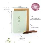 Veel geluk, plantbare wenskaart - Afbeelding 4