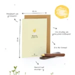 Hoera, je bent er, plantbare wenskaart - Afbeelding 4