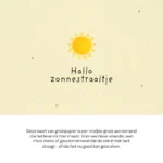 Hallo zonnestraaltje, plantbare wenskaart - Afbeelding 5