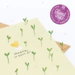 Hoera, je bent er, plantbare wenskaart - Afbeelding 2