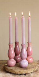 Bloemvaas Ivy roze 4ass. (Ø6xh15cm) - Afbeelding 2