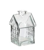 Assorti Bloemvaas Glazen huisje (7x7,5x12cm) - Afbeelding 2