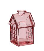 Assorti Bloemvaas Glazen huisje (7x7,5x12cm) - Afbeelding 4