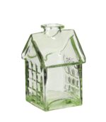 Assorti Bloemvaas Glazen huisje (7x7,5x12cm) - Afbeelding 3