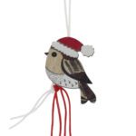 Gelukspoppetje Kerst-mus plat (2,5cm)