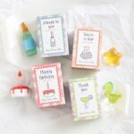 Glas Felicitatie figuren in luciferdoosje (6x3x4) - Afbeelding 2