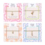 Felicitatie armband in display (8x8cm)