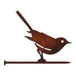 Tuinsteker Vogel Roest metaal ass. (18x1,5x13cm) - Afbeelding 2