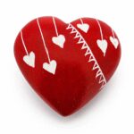 Speksteen Hart rode hartjes ass. (4cm) - Afbeelding 3