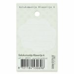 Geluksmuntje klavertje 4 "Heel veel geluk" op kaart (9x5,5cm) - Afbeelding 2