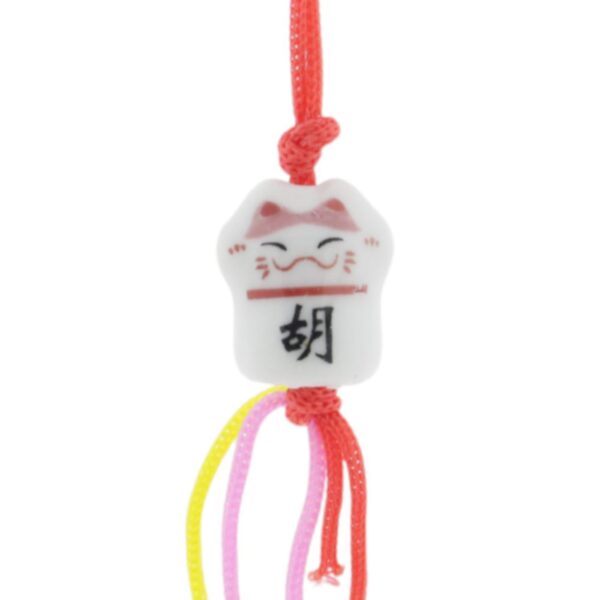 Gelukspoppetje Gelukskat porselein mini (2cm)