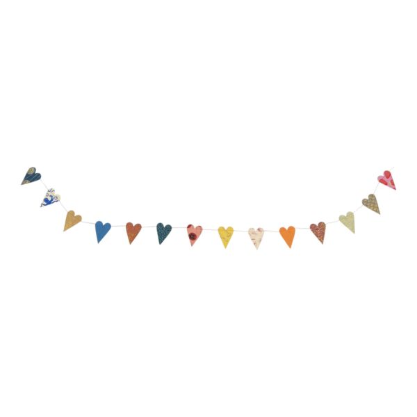 Slinger "Hart kleur" van lokta-papier (150cm)