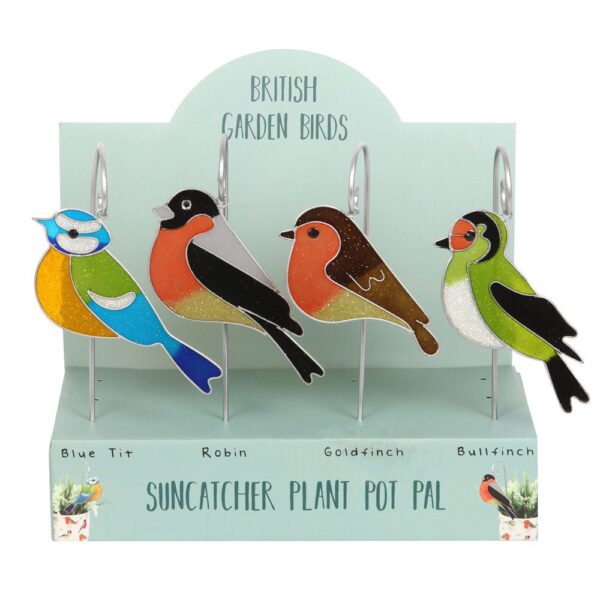 Suncatchers Vogels met steker assorti (21x11cm)