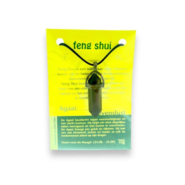 Edelsteenhanger Feng Shui -  Agaat - Maagd