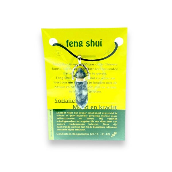 Edelsteenhanger Feng Shui -  Sodaliet - Boogschutter