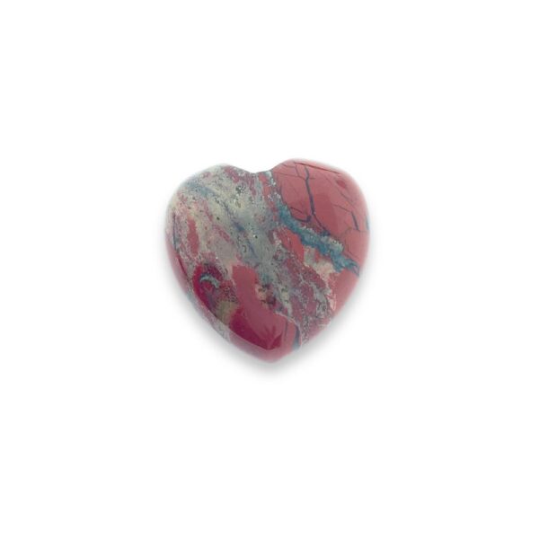 Edelsteen Harten - Jaspis rood - Ram