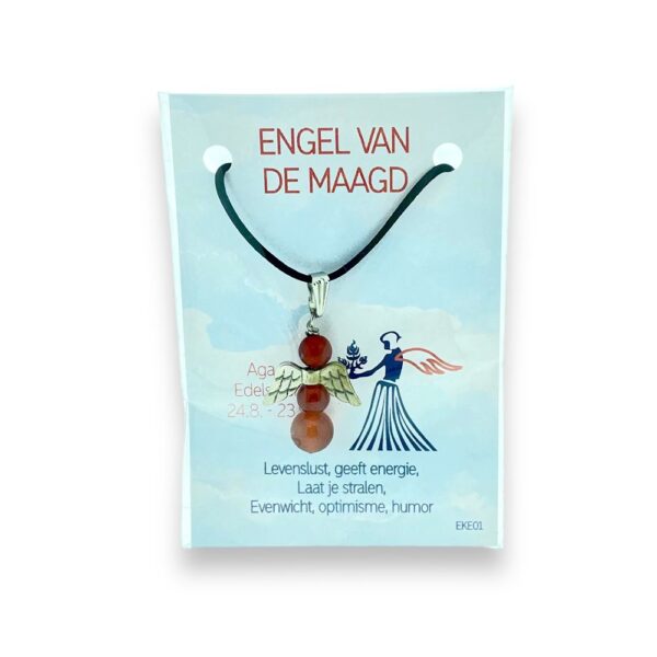Edelsteenhangers Engel - Agaat - Maagd